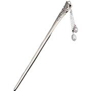 Bacchette for capelli da donna, bastoncini for capelli retrò giapponesi for capelli lunghi da donna in argento 925,