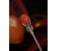 Bacchette for capelli for donna, bastoncini for capelli cinesi retrò for capelli lunghi da donna in argento 925, fermaglio for capelli con fiore di magnolia in giada Hetian Accessori for capelli vinta