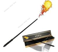 Bacchette magiche che respirano il fuoco di Harries Gamma completa di oggetti di scena magici Bacchetta magica luminosa Regali cosplay di Natale di Halloween Giocattoli Voldemort