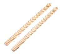 Bacchette Musicali in Legno 2 Pezzi Estremità Arrotondate | Colore Khaki, per Adulti e Studenti, Migliorano Senso del Ritmo, Strumento Musicale per Esercizio