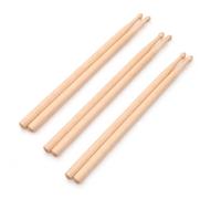 Bacchette per bambini, 3 paia da 30,5 cm in legno massello d'acero 5A | Bacchette per batteria in legno naturale, accessori per percussioni per bambini, asilo, educazione precoce, famiglia