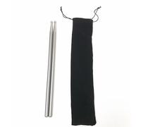 bacchette per batteria 1 paio di 5A in metallo puro alluminio, durevole, con borsa for il trasporto(Dark Gray,B)
