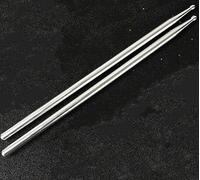 bacchette per batteria 1 paio di bacchette for batteria 5A, in metallo resistente, bacchette for esercizi jazz, in alluminio 5A for aumentare la resistenza, antiscivolo e resistenti.(Silver B)