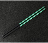 bacchette per batteria 1 paio di bacchette for batteria 5A, in metallo resistente, bacchette for esercizi jazz, in alluminio 5A for aumentare la resistenza, antiscivolo e resistenti.(Green a)