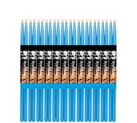 Bacchette Per Batteria 12pair Drumstick Jazz Drum 5A Solid Wood Pair Drum Sticks Sturdy Maple Drum Universal Accessories Percussion Music Instrument Per Batteria(12 Pair Blue)