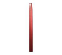 Bacchette Per Batteria 1pair Aluminium Alloy Drum Sticks Exercise Drumsticks Portable Non Slip Drum Mallet Professional For Kids Children Drum Lovers Per Batteria(Red)