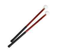 Bacchette Per Batteria 1pair Bass Drum Mallet Felt Head Percussion Mallets Timpani Sticks Drum Accessories Hammer Professional Acting Drumstick Music Parts Per Batteria