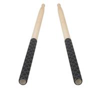 Bacchette Per Batteria 1Pair Drumstick Non-slip Drum Sticks 5A Maple Triangular Tips Non-slip Wrapped Handles Musical Instrument Drum Set Accessories Per Suonare(Black)