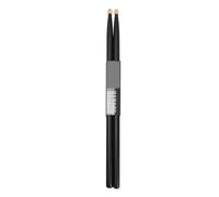 Bacchette per batteria, 2 paia di bacchette for batteria in legno d'acero 5A con testa a goccia multicolore(Black)