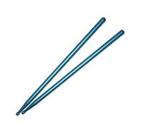 Bacchette per batteria, Bacchette in lega di alluminio 5A multicolore for bambini e adulti, 1 paio(Blue)