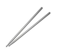 Bacchette per batteria, Bacchette in lega di alluminio 5A multicolore for bambini e adulti, 1 paio(Silver)