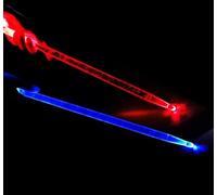 bacchette per batteria Bacchette luminose, acriliche, luminose, brillanti, che si illuminano al buio, for spettacoli sul palco.(A)