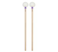 bacchette per batteria bacchette per batteria stru 1 paio di bacchette for timpani con testa in feltro e manico in legno percussioni, banda, rullante, martellamento, banda, tamburo, martello(Purple)
