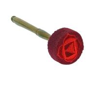 bacchette per batteria bacchette per batteria stru Grande maglio for ciotola tibetana stampata, testa in velluto di legno, gong for rilassamento yoga, accessorio for strumento a percussione(Red)