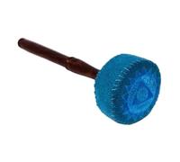 bacchette per batteria bacchette per batteria stru Grande maglio for ciotola tibetana stampata, testa in velluto di legno, gong for rilassamento yoga, accessorio for strumento a percussione(Cyan Green