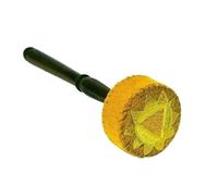 bacchette per batteria bacchette per batteria stru Grande maglio for ciotola tibetana stampata, testa in velluto di legno, gong for rilassamento yoga, accessorio for strumento a percussione(Yellow)