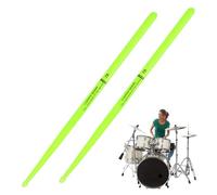 Bacchette per batteria Glow - Coppia di bacchette luminose da 100 g, canne da gioco fosforescenti, controllo bilanciato del peso, accessorio musicale accattivante | Banda professionale per prove da