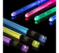 Bacchette per batteria illuminate ricaricabili 15 colori che cambiano LED bacchette personalizzate per adulti bambini regali batteristi accessori per batteria