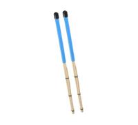 Bacchette per batteria in bambù silenziose lunghe 40 cm per Rock Band Acoustic Performance blu, 40 cm