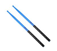 Bacchette per batteria in nylon 5A per set di batteria in plastica leggera e resistente con manici antiscivolo per bambini e adulti, accessori a percussione per strumenti musicali, blu