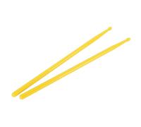 Bacchette per Batteria in Nylon, Set di Bacchette per Batteria di Controllo Flessibile in 2 Pezzi per la Pratica di Strumenti a Percussione per Principianti (Giallo)