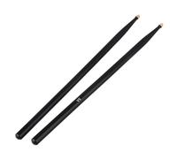 Bacchette Per Batteria Maple Wood 5A Drum Stick Drumstick With Oval Shaped Tip A Pair DrumsticksFor Students And Adults Per Suonare(Black)