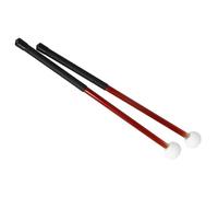 Bacchette per Batteria Professionali 1 Paio Di Bacchette Per Batteria, Bacchette Per Suonare La Musica, Con Testa In Feltro, Manico Antiscivolo In Lega Di Alluminio (Color : Red)