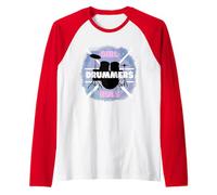 Bacchette per Batteria Rock & Roll Hands Kids Girls Maglia con Maniche Raglan