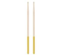 Bacchette Per Batteria Set di bacchette in legno d'acero Bacchette in for principianti Accessori classici for strumenti a percussione digitali(5A Yellow)