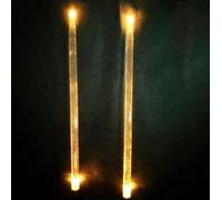 bacchette per batteria Un paio di bacchette luminose 5A, bacchette luminose a LED, infiamma il tuo concerto!(Yellow)