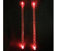 bacchette per batteria Un paio di bacchette luminose 5A, bacchette luminose a LED, infiamma il tuo concerto!(Red)