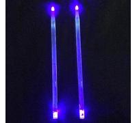 bacchette per batteria Un paio di bacchette luminose 5A, bacchette luminose a LED, infiamma il tuo concerto!(Blue)