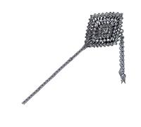 Bacchette per capelli cinesi vintage con strass clip per capelli alla moda accessorio per capelli unico bastone per capelli
