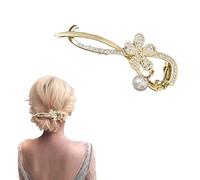 bacchette per capelli, Clip N twist francese, fermaglio for capelli, mollette scorrevoli, forcine for fissare lo chignon, fermagli for capelli con una parola Accessori for donne e ragazze(Style 40)