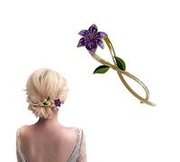 bacchette per capelli, Clip N twist francese, fermaglio for capelli, mollette scorrevoli, forcine for fissare lo chignon, fermagli for capelli con una parola Accessori for donne e ragazze(Style 4)