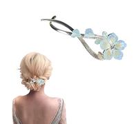 bacchette per capelli, Clip N twist francese, fermaglio for capelli, mollette scorrevoli, forcine for fissare lo chignon, fermagli for capelli con una parola Accessori for donne e ragazze(Style 9)
