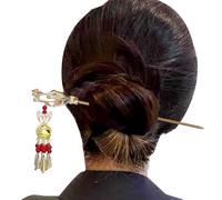 Bacchette per capelli con ciondoli - Bacchette di capelli cinesi vintage | Forcine per capelli stile antico con copricapo da donna con lanterna scintillante