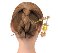 Bacchette per capelli con ciondolo | Forcine per bacchette luminose, con torcia luminosa, forcine per bacchette stile antico per acconciatura