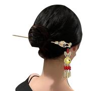 Bacchette per capelli con pendenti,Accessori per capelli cinesi | Accessori per capelli cinesi stile antico per le donne, forcina con torcia luminosa