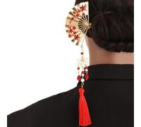 Bacchette per capelli con perline ventaglio cinese donne ragazze | Elegante Picca In Metallo Per Capelli Lunghi Di Spessore Casa Ufficio Scuola Esterna Compleanno Festa