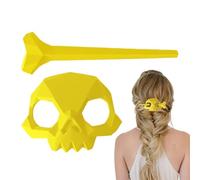 Bacchette per capelli da donna, stampa 3D, stile gotico, punk, scheletro | Fermagli per capelli leggeri per donne, adolescenti, ragazze, nonna, signora, accessori per costume cosplay di compleanno
