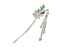 Bacchette per capelli Forcina for capelli 1 pezzo, nappa di perle, accessorio for, copricapo, Buyao, temperamento elegante per Donne(Pink)