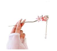 Bacchette per capelli Forcina for capelli romantica e dolce for donna, stile vintage cinese, con nappa floreale, elegante accessorio for in metallo alla moda per Donne(Color 3)