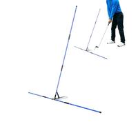 Bacchette per esercizi da golf, aste telescopiche, indicatore di livello di oscillazione durevole, strumento di coaching portatile, soluzione efficace per il controllo della direzione di tiro, per