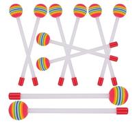 Bacchette per Grancassa 10pezzi, Percussion Drumsticks per Ragazzo Ragazza | Festa Scuola Decor, Eva Spugna e Plastico, Esperienza Educativa, Ritmo e Creatività, 10 Pezzi