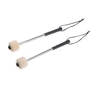 Bacchette per grancassa in feltro di lana per testa a percussione Mazzuole Timpani Stick con manico in acciaio inossidabile 1 martello Martello per percussioni Set morbidi innovativi per bambini
