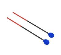Bacchette per marimba e percussioni con asta in fibra di carbonio e avvolgimento in filo di cotone, testa rotonda di durezza media per un timbro limpido su strumenti a percussione (testa blu)