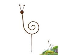 Bacchette per piante per interni, a forma di , pali da giardino decorativi vintage metallici, per piante rampicanti, fiori, terra, balcone, patio, terrazza, giardino d'inverno e bonsai