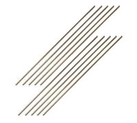 Bacchette per saldatura in ottone, 25 pezzi, barra saldatrice in ottone, per saldatura a gas ossiacetilene, 250 mm, per saldatura di riparazione, saldatura (1,6 mm)