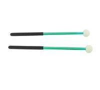 Bacchette per Timpani da 2 Pezzi Corpo in Lega Premium Testa in Feltro di Lana Morbida Manico in Gomma Applicazione Versatile per Vari Tamburi (GREEN)